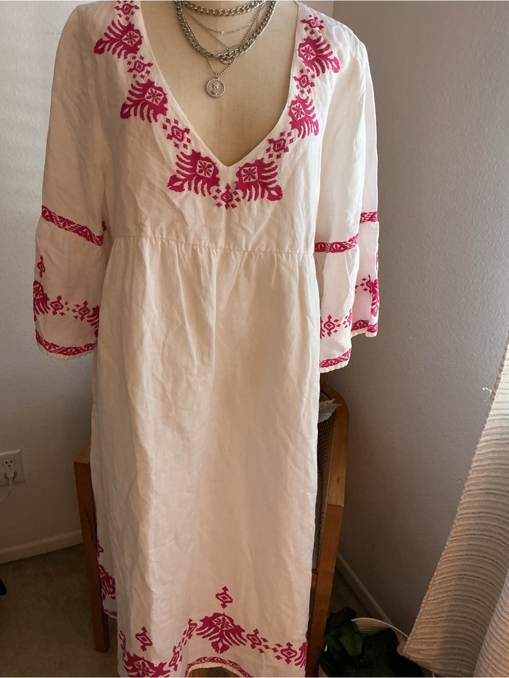 Tommy Bahama Boho/Coastal Embroidered Dress - Picture 2 of 9